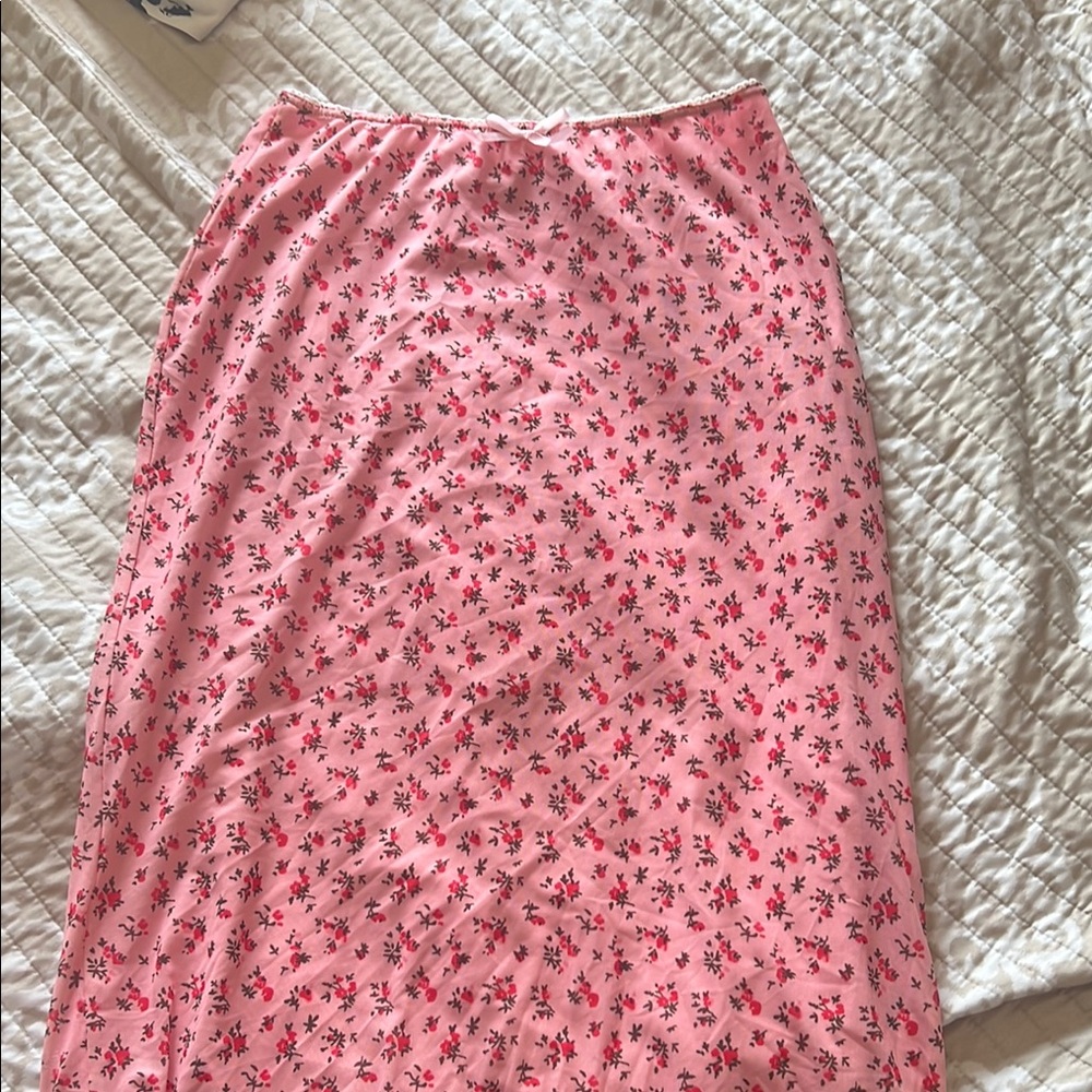 Floral Pink Skirt